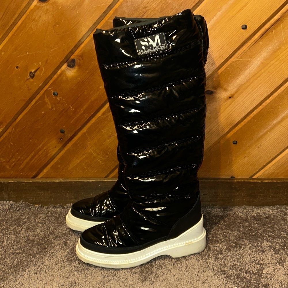 Sam Edelman Camora Waterproof Puffer Tall Black Boots - Picture 7 of 11